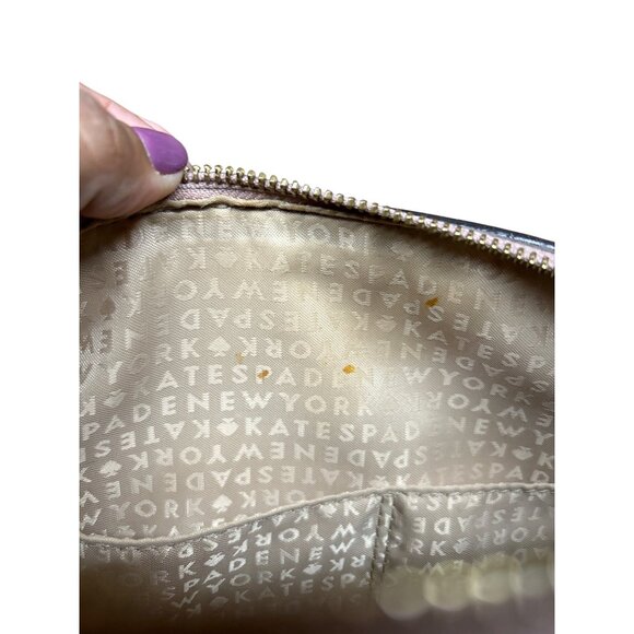 Kate Spade Delaney Perri Lane Bubbles Leather Satchel Purse With Perforated Deta - Picture 5 of 12